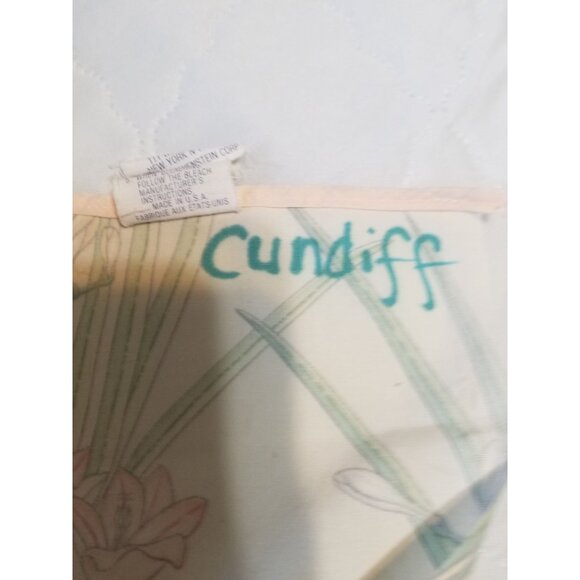 Wamsutta Vintage Twin Sheet Set Cutter Crafts Floral Flat Fitted - Picture 8 of 11